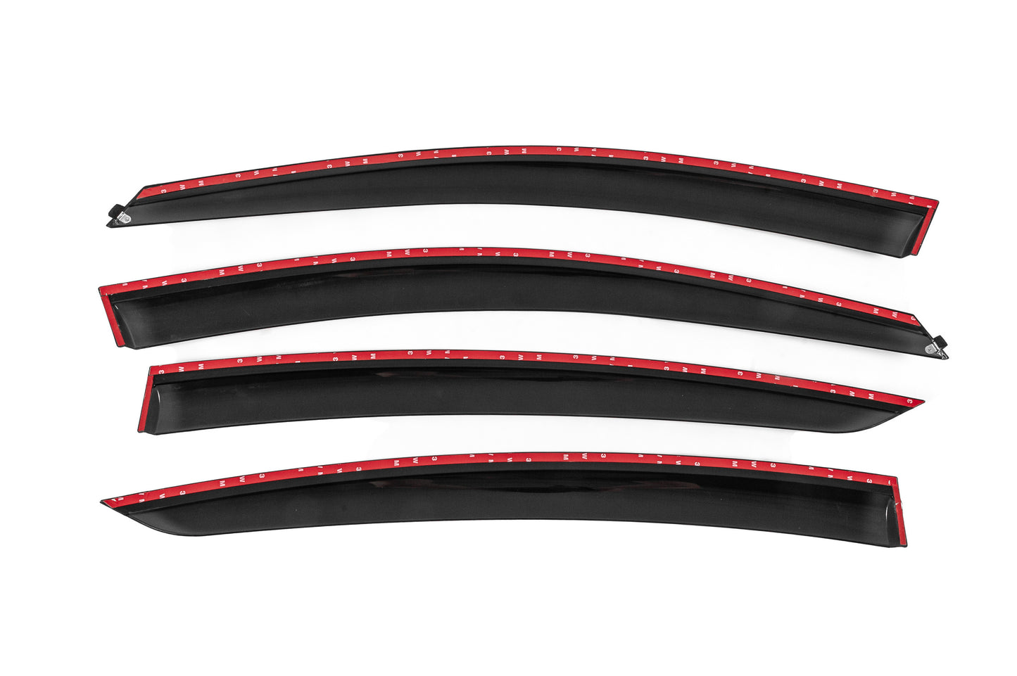 Window Deflectors with Chrome Trim Niken Luxury (SD/HB, 2013-2017, 4 pcs) for Opel Insignia 2008-2017 - image 4