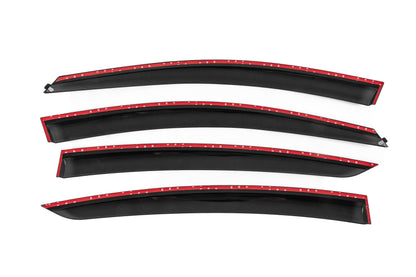 Window Deflectors with Chrome Trim Niken Luxury (SD/HB, 2013-2017, 4 pcs) for Opel Insignia 2008-2017 - image 4