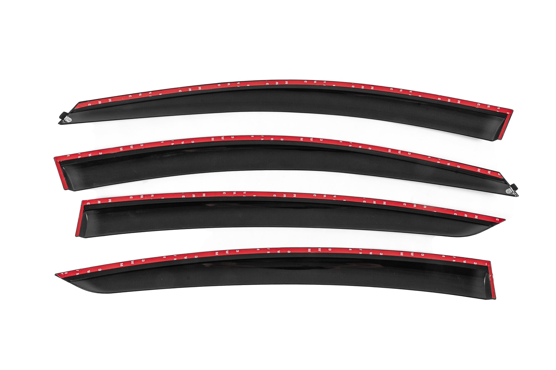 Window Deflectors with Chrome Trim Niken Luxury (SD/HB, 2013-2017, 4 pcs) for Opel Insignia 2008-2017 - image 4