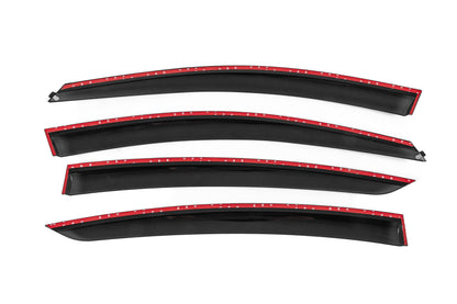 Window Deflectors with Chrome Trim Niken Luxury (SD/HB, 2013-2017, 4 pcs) for Opel Insignia 2008-2017 - image 4