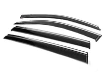 Window Deflectors with Chrome Trim Niken Luxury (4 pcs) for Toyota Highlander 2013-2019 - image 2