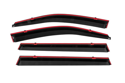 Window Deflectors with Chrome Trim Niken Luxury (4 pcs) for Toyota Highlander 2013-2019 - image 4