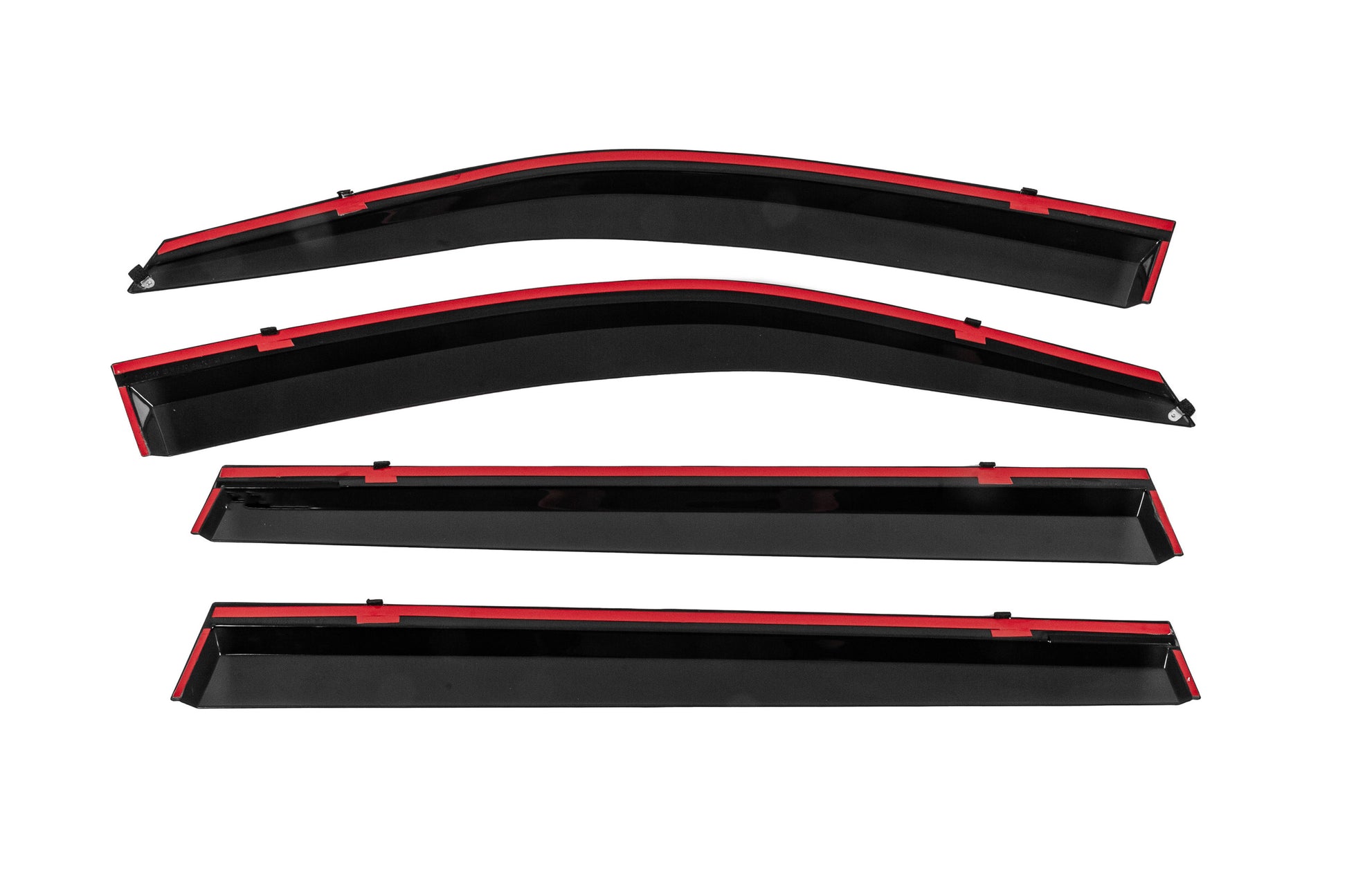 Window Deflectors with Chrome Trim Niken Luxury (4 pcs) for Toyota Highlander 2013-2019 - image 4