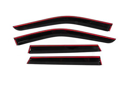 Window Deflectors with Chrome Trim Niken Luxury (4 pcs) for Jeep Grand Cherokee WK2 2010-2021 - image 4