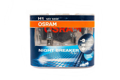 Head lamp Osram H1 55W 64150NBP Night Breaker Plus - Reelken Auto