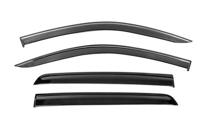 Window Deflectors with Chrome Trim Niken Luxury (4 pcs) for Toyota Hilux 2015- - image 1
