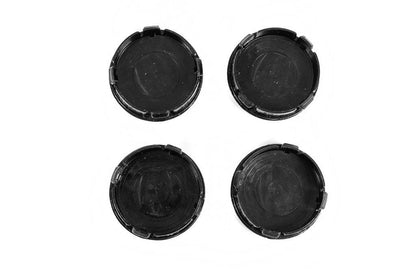 Wheel caps 59/55 mm black (4 pcs.) for Fiat - Reelken Auto