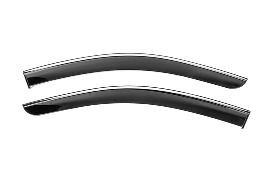 Window Deflectors with Chrome Trim Niken Luxury (2 pcs) for Renault Kangoo/Express 2021- - image 1