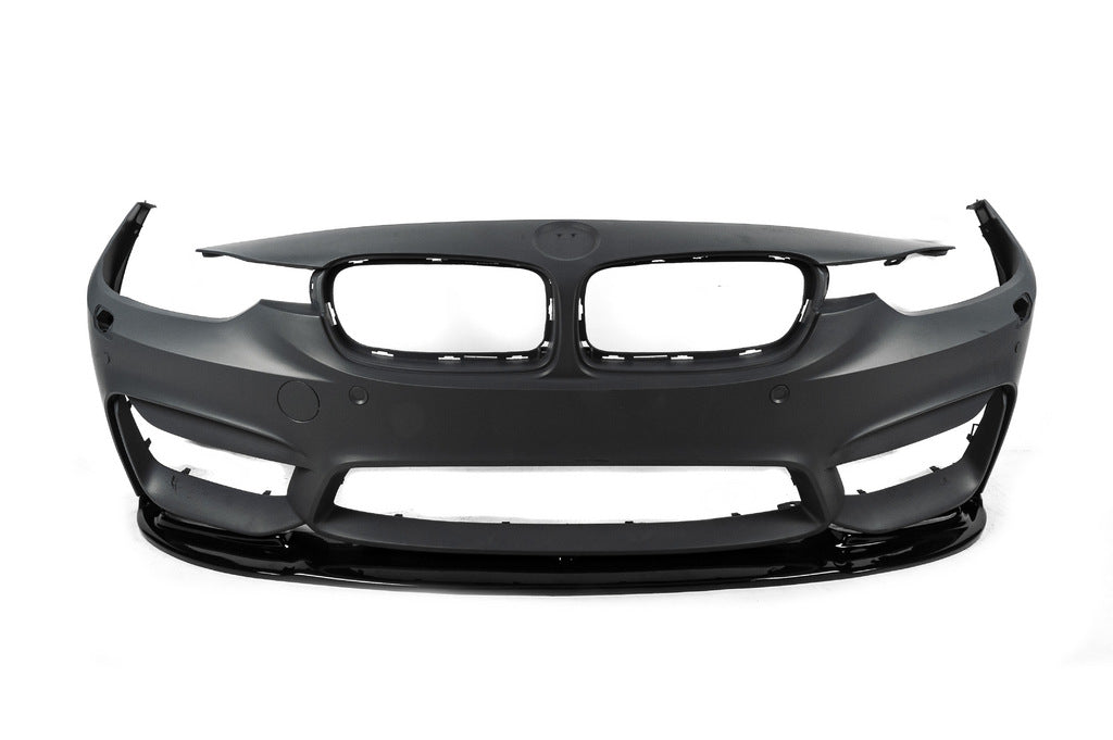 Front Bumper Lip DPT V-1 (For M4, Gloss Black) for BMW 4 Series F-32 2012-2020 - image 12