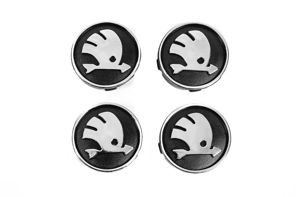 Wheel center caps 59/55mm skd5955b (4 pcs) for Skoda - image 2