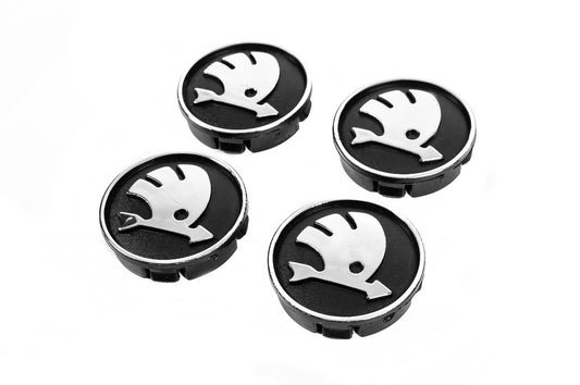 Wheel center caps 59/55mm skd5955b (4 pcs) for Skoda - image 1