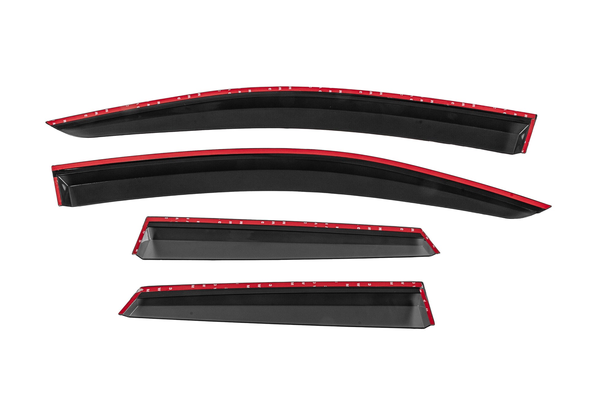 Window Deflectors with Chrome Trim Niken Luxury (4 pcs) for Opel Crossland X 2017-2024 - image 4