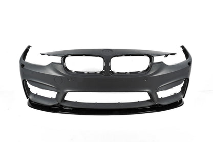 Front Bumper Lip DPT V-2 (For M4, Gloss Black) for BMW 4 Series F-32 2012-2020 - image 8