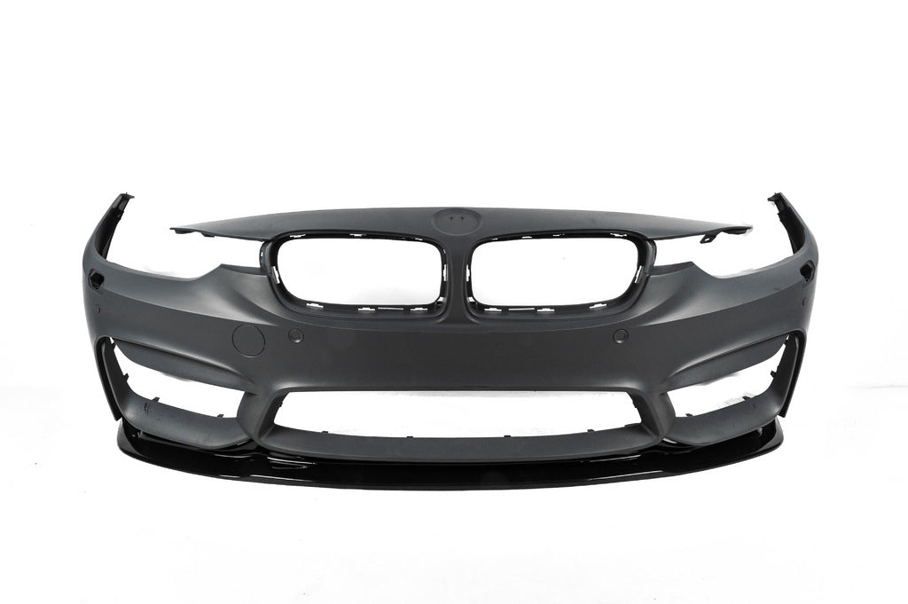 Front Bumper Lip DPT V-2 (For M4, Gloss Black) for BMW 4 Series F32/F33/F36 2012-2020 - image 8