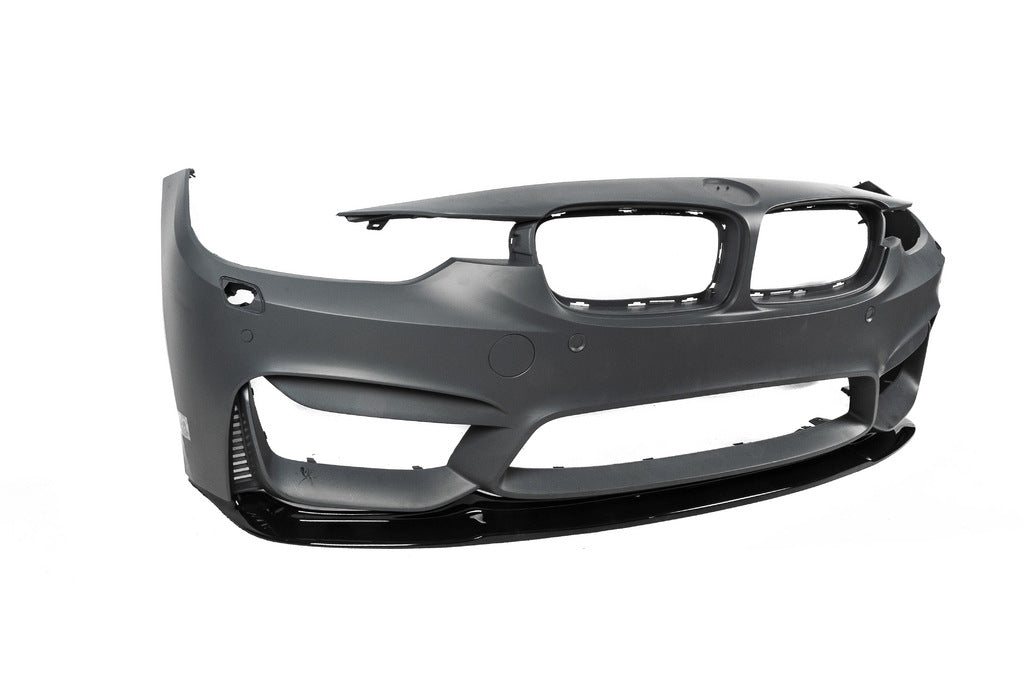 Front Bumper Lip DPT V-2 (For M4, Gloss Black) for BMW 4 Series F-32 2012-2020 - image 13