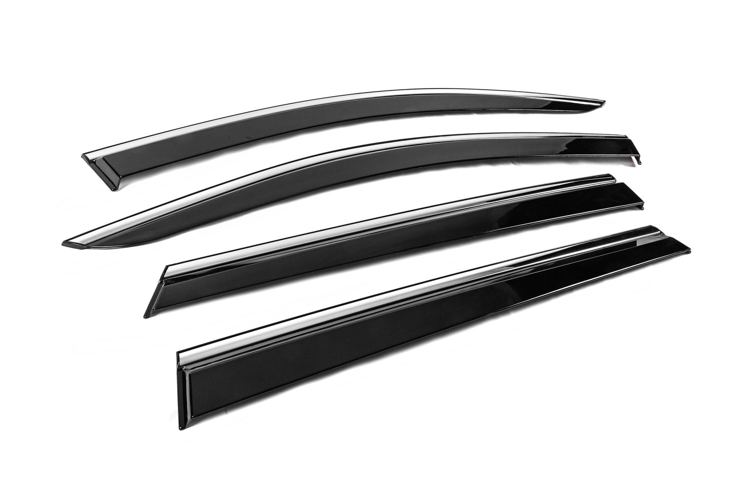 Window Deflectors with Chrome Trim Niken Luxury (4 pcs) for Peugeot 5008 2016-2023 - image 3