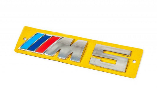 Emblem M5 (148mm by 30mm) for BMW 5 series E-34 1988-1995 - Reelken Auto