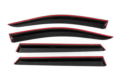 Window Deflectors with Chrome Trim Niken Luxury (4 pcs) for Peugeot 5008 2016-2023 - image 4