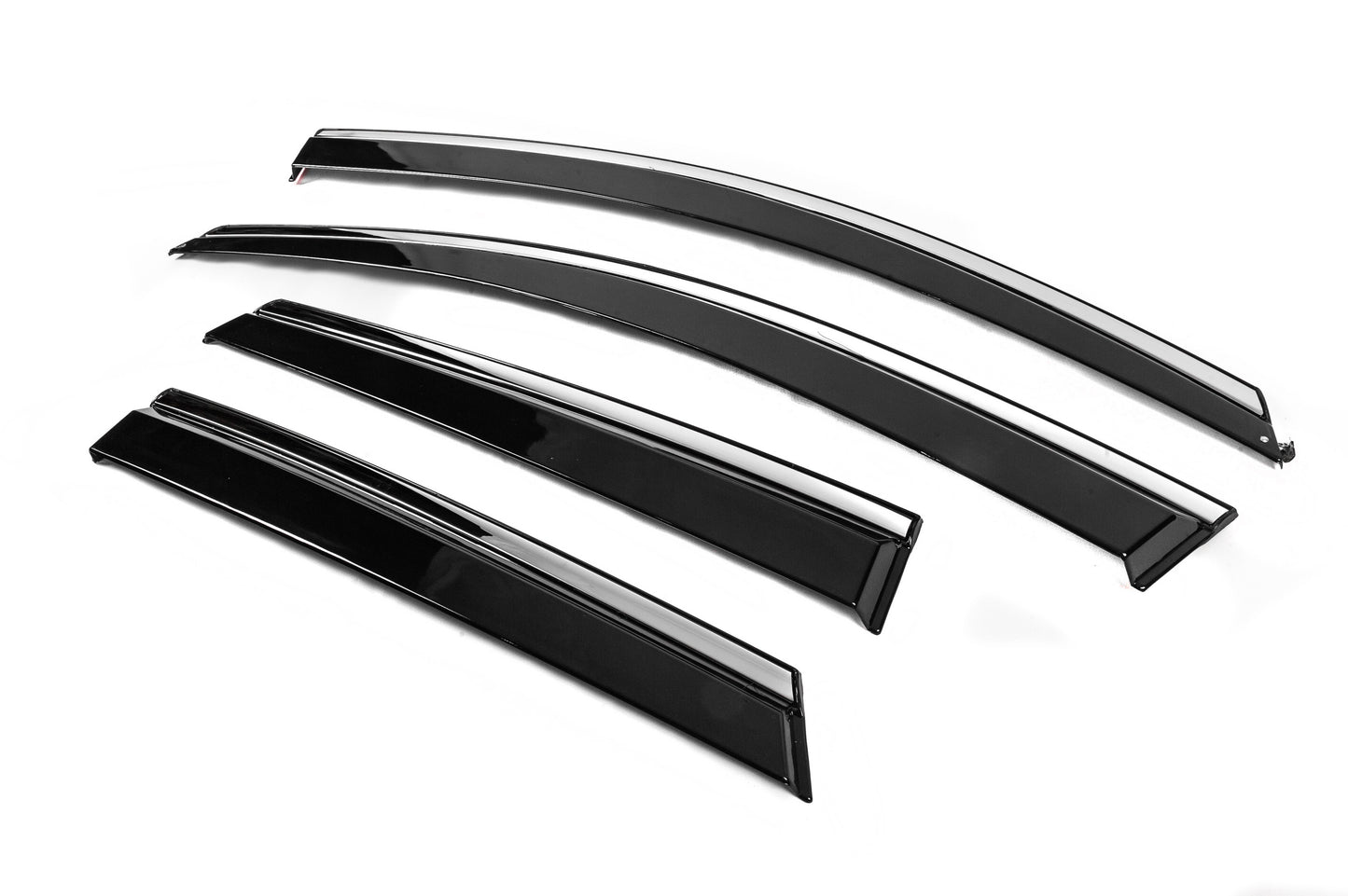 Window Deflectors with Chrome Trim Niken Luxury (4 pcs) for Opel Grandland X 2017- - image 2