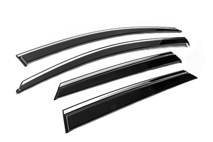 Window Deflectors with Chrome Trim Niken Luxury (4 pcs) for Opel Grandland X 2017- - image 3