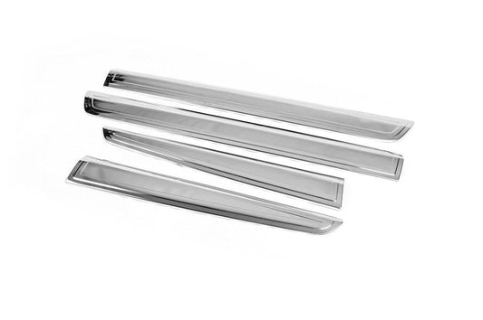Molding door (2011-2014, 4-piece, stainless steel) for Renault Kangoo 2008-2020 - Reelken Auto