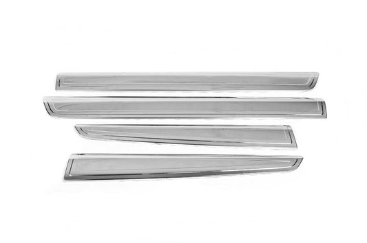 Molding door (2011-2014, 4-piece, stainless steel) for Renault Kangoo 2008-2020 - Reelken Auto