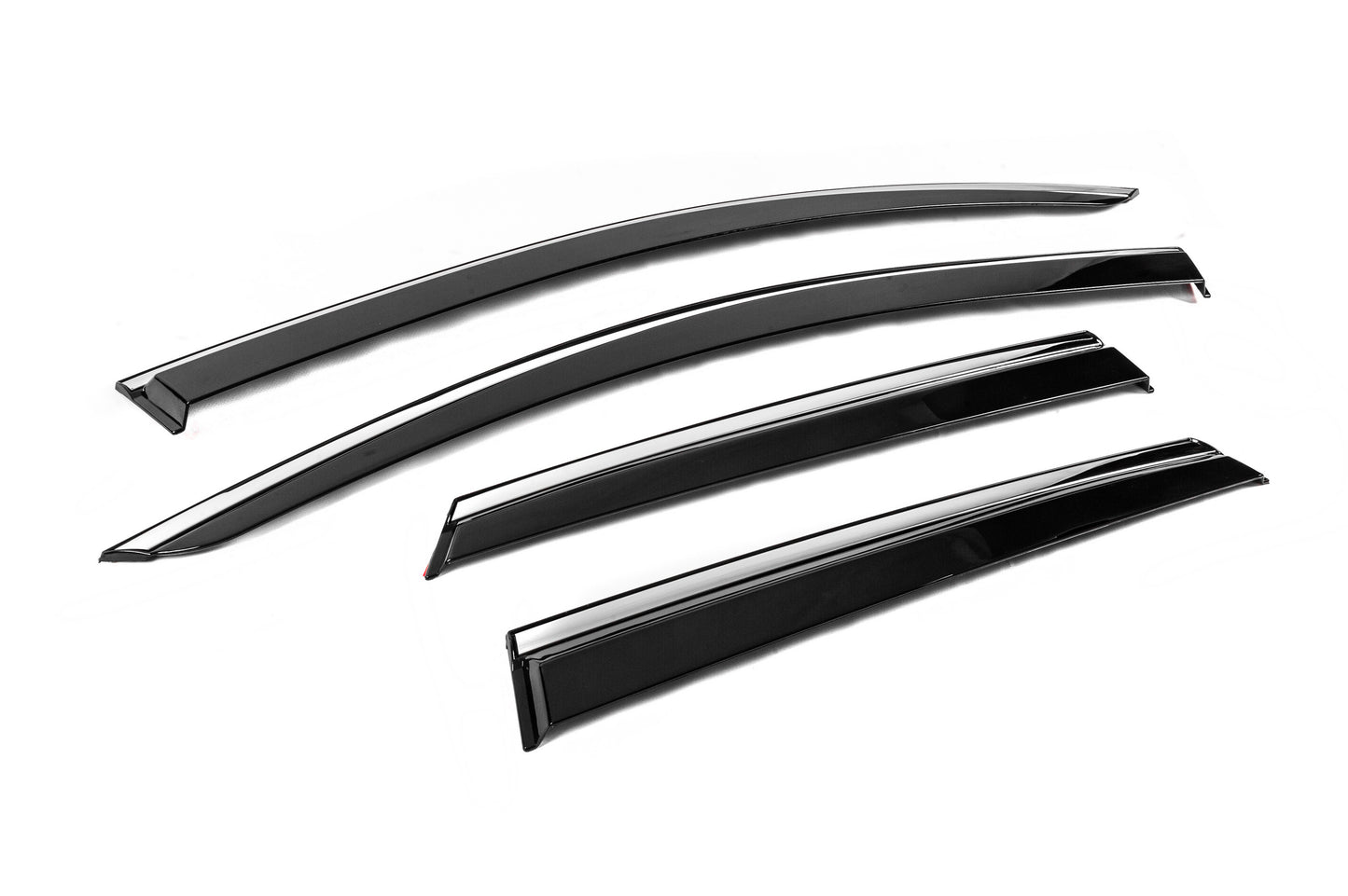 Window Deflectors with Chrome Trim Niken Luxury (4 pcs) for Renault Captur 2013-2019 - image 3