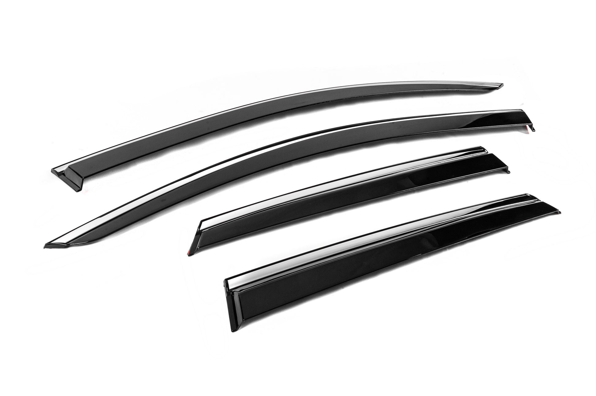 Window Deflectors with Chrome Trim Niken Luxury (4 pcs) for Renault Captur 2013-2019 - image 3