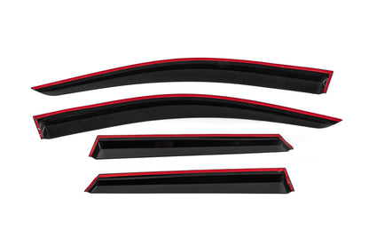 Window Deflectors with Chrome Trim Niken Luxury (4 pcs) for Renault Captur 2013-2019 - image 4