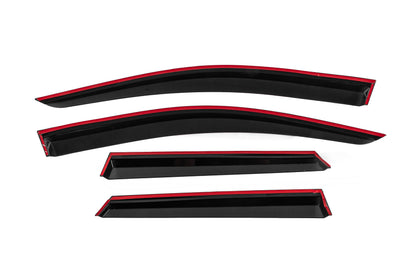 Window Deflectors with Chrome Trim Niken Luxury (4 pcs) for Renault Captur 2013-2019 - image 4