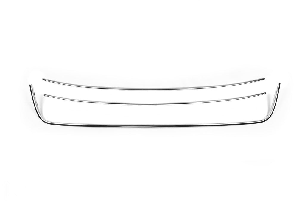 Front bumper protector trims Trend (3 pcs, stainless steel) for Volkswagen Caddy 2010-2015 - image 3