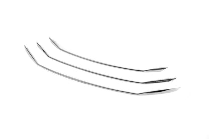 Grille Covers (3 pcs, Stainless Steel) for Hyundai Elantra (MD/UD) 2011-2015 - image 3