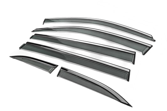 Niken Luxury chrome windbreakers (6 pcs) for Toyota Highlander 2013-2019 - image 2