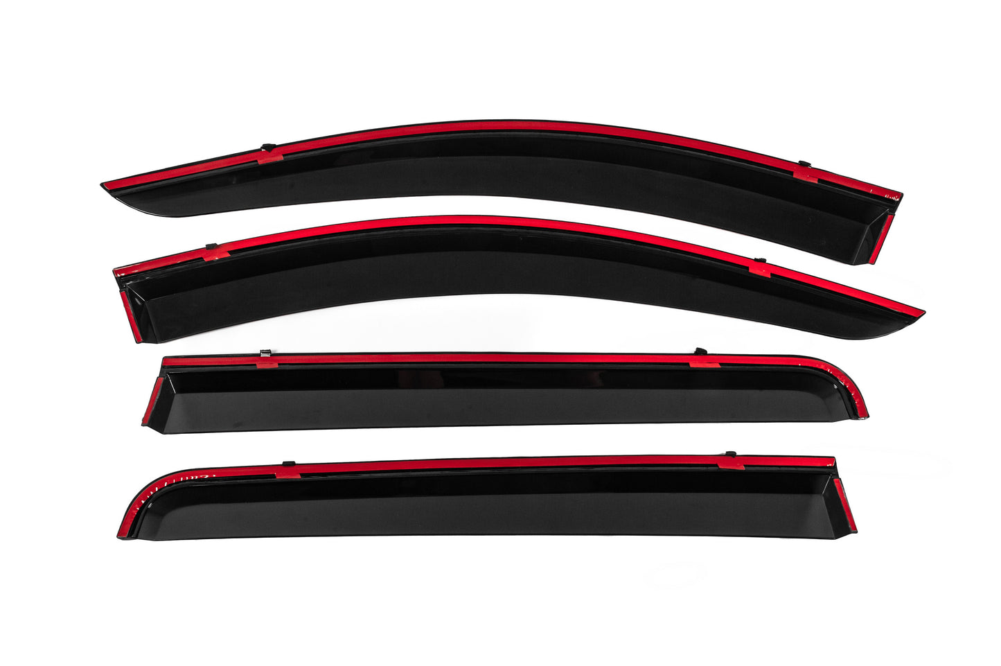 Window Deflectors with Chrome Trim Niken Luxury (4 pcs) for Mitsubishi L200 2015-2024 - image 4