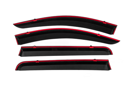 Window Deflectors with Chrome Trim Niken Luxury (4 pcs) for Mitsubishi L200 2015-2024 - image 4