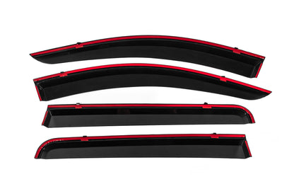 Window Deflectors with Chrome Trim Niken Luxury (4 pcs) for Mitsubishi L200 2015-2024 - image 4