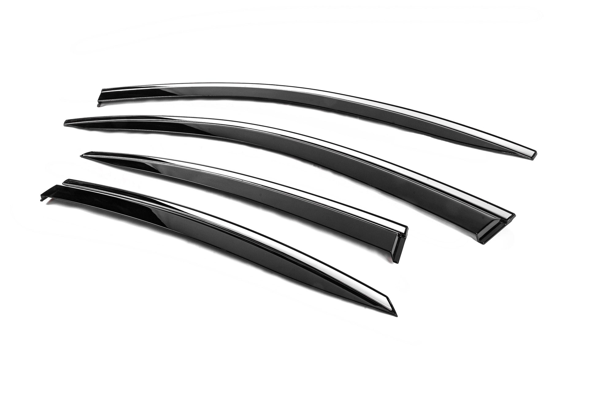 Window Deflectors with Chrome Trim Niken Luxury (4 pcs) for Hyundai Ioniq 6 2022- - image 2