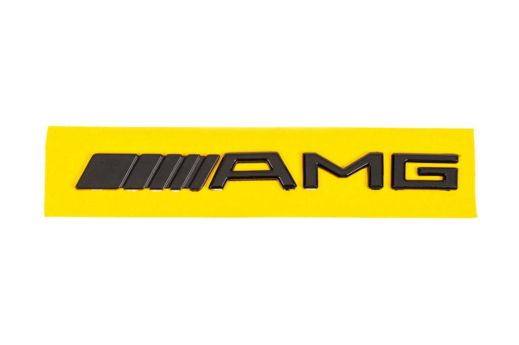 AMG nameplate (20cm, ABS, black) for Mercedes - Reelken Auto