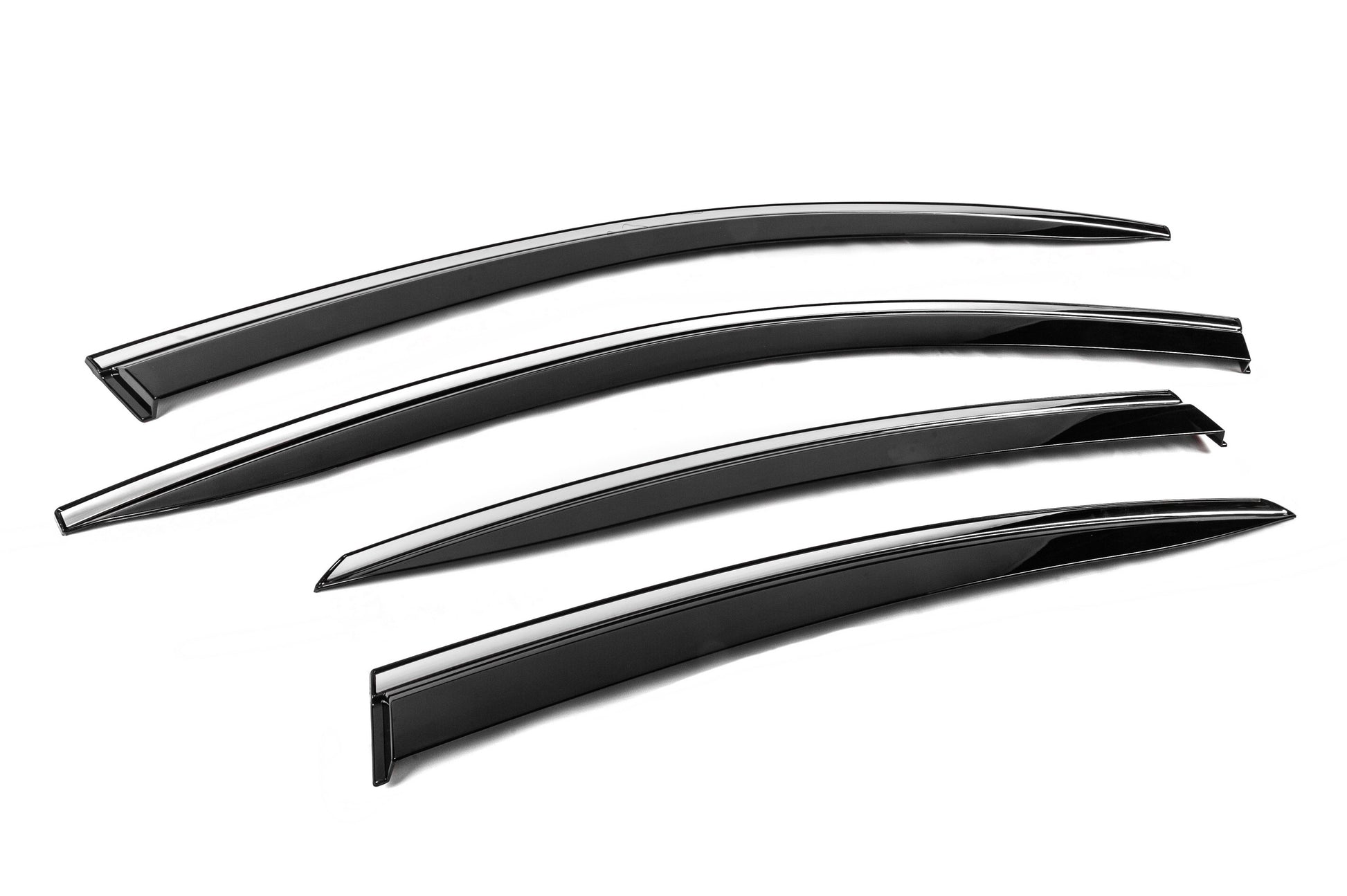 Window Deflectors with Chrome Trim Niken Luxury (4 pcs) for Hyundai Ioniq 6 2022- - image 3
