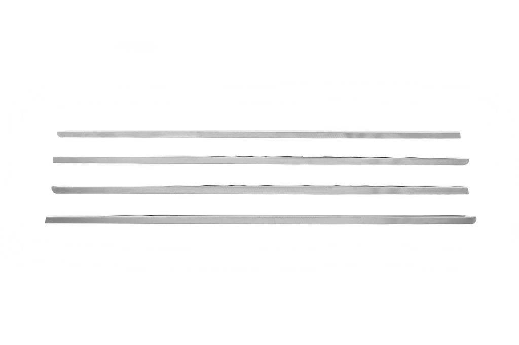 Outside border windows (4 pcs, stainless steel) for Peugeot 307 - Reelken Auto