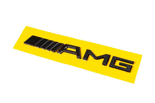 AMG nameplate (20cm, ABS, black) for Mercedes - Reelken Auto