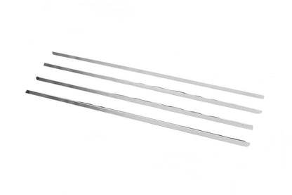 Outside border windows (4 pcs, stainless steel) for Peugeot 307 - Reelken Auto