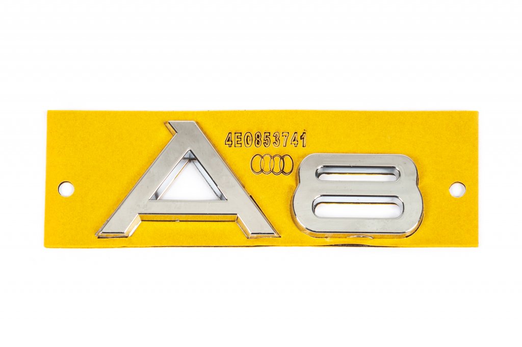 Emblem A8 4E0853741 for Audi A8 2002-2009 - image 1