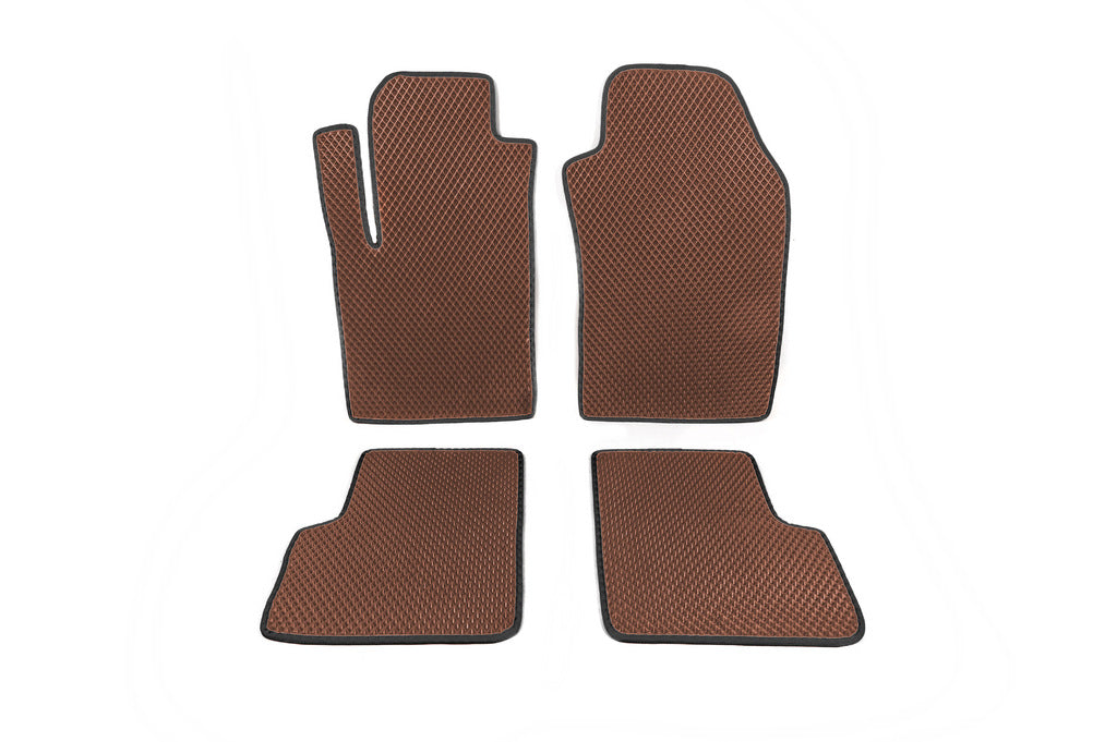 EVA Floor Mats 500 (Brown) for Fiat 500/500L 2013-2022 - image 1