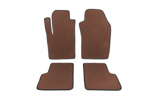 EVA Floor Mats 500 (Brown) for Fiat 500/500L 2013-2022 - image 1