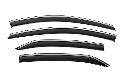 Niken Luxury chrome windbreakers (4 pcs) for Toyota Corolla 2013-2019 - image 1