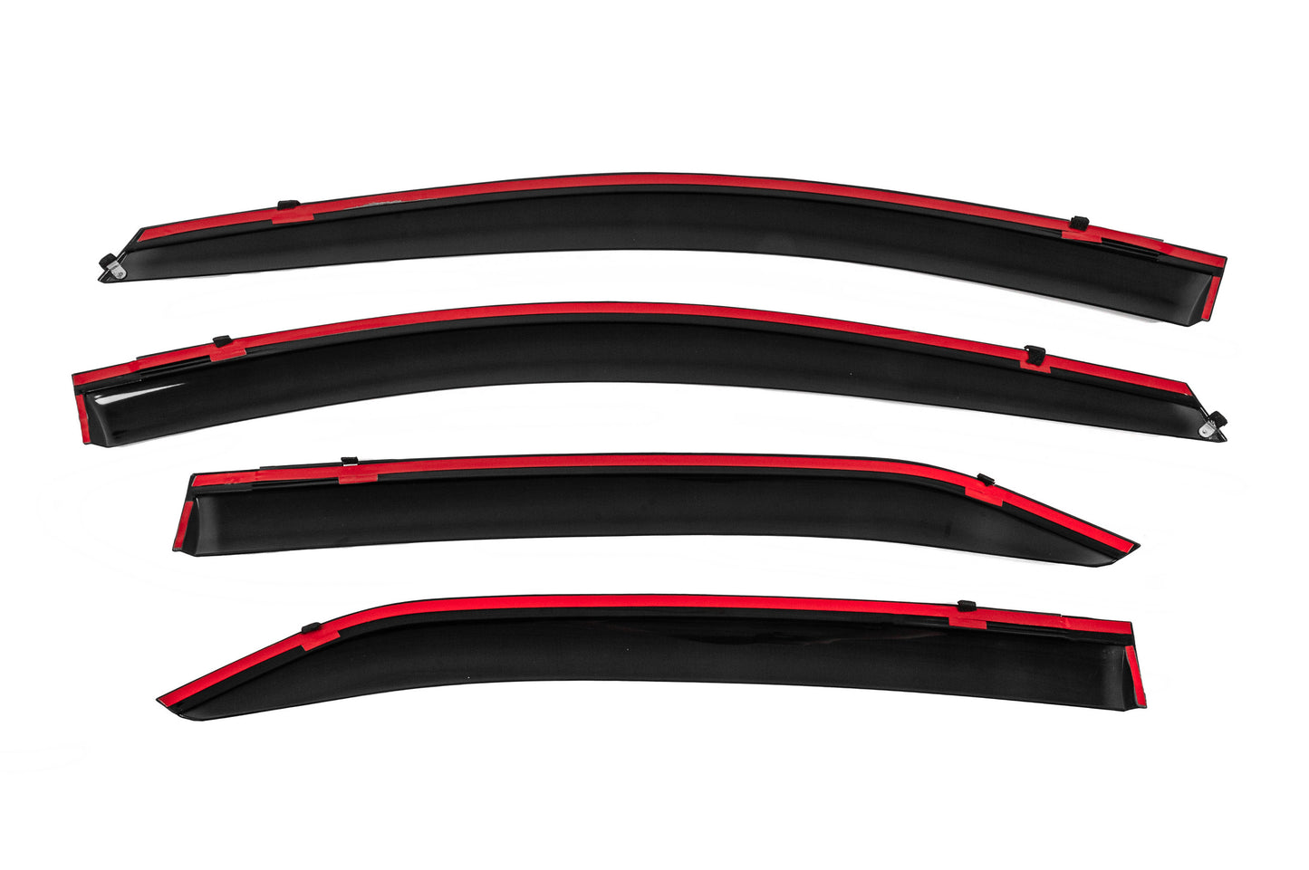 Window Deflectors with Chrome Trim Niken Luxury (4 pcs) for Toyota Corolla 2013-2019 - image 5