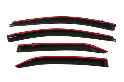 Window Deflectors with Chrome Trim Niken Luxury (4 pcs) for Toyota Corolla 2013-2019 - image 5