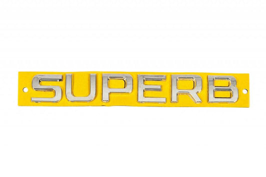 The inscription Superb (170 by 24 mm) for Skoda Superb 2015-2024 - Reelken Auto