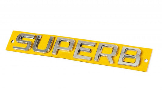 The inscription Superb 2013-2016 (170 by 24mm) for Skoda Superb 2009-2015 - Reelken Auto